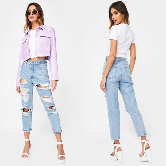 Lioness The New Rules Distressed High Waist Jean - Picture 7 of 8